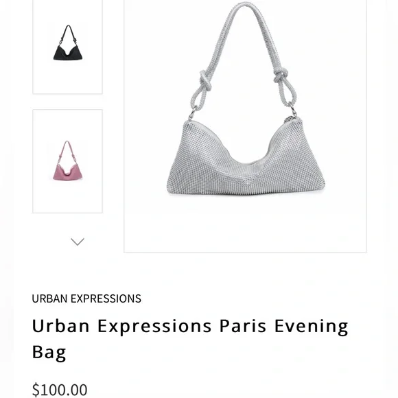URBAN EXPRESSIONS Paris Evening Bag - Picture 4 of 17